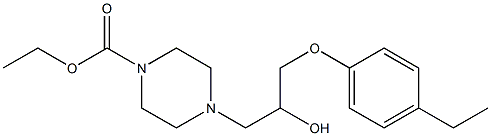 ethyl 4-[3-(4-ethylphenoxy)-2-hydroxypropyl]-1-piperazinecarboxylate Struktur