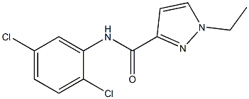 N-(2,5-dichlorophenyl)-1-ethyl-1H-pyrazole-3-carboxamide Struktur