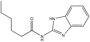 N-(1H-benzimidazol-2-yl)hexanamide Struktur