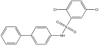 N-[1,1'-biphenyl]-4-yl-2,5-dichlorobenzenesulfonamide Struktur