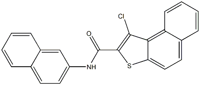 1-chloro-N-(2-naphthyl)naphtho[2,1-b]thiophene-2-carboxamide Struktur