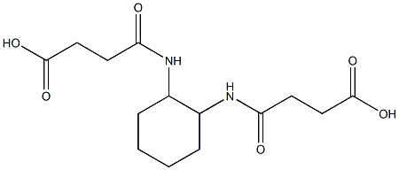 4-({2-[(3-carboxypropanoyl)amino]cyclohexyl}amino)-4-oxobutanoic acid Struktur