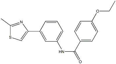 4-ethoxy-N-[3-(2-methyl-1,3-thiazol-4-yl)phenyl]benzamide Struktur