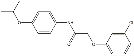 2-(3-chlorophenoxy)-N-(4-isopropoxyphenyl)acetamide Struktur