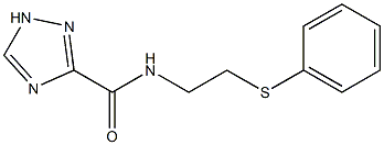 N-[2-(phenylsulfanyl)ethyl]-1H-1,2,4-triazole-3-carboxamide Struktur