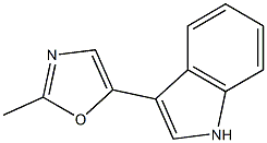 3-(2-methyl-1,3-oxazol-5-yl)-1H-indole Struktur