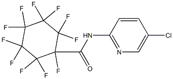 N-(5-chloro-2-pyridinyl)-1,2,2,3,3,4,4,5,5,6,6-undecafluorocyclohexanecarboxamide Struktur