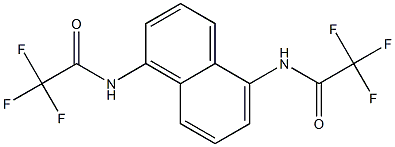 2,2,2-trifluoro-N-{5-[(trifluoroacetyl)amino]-1-naphthyl}acetamide Struktur