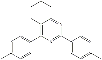 2,4-bis(4-methylphenyl)-5,6,7,8-tetrahydroquinazoline Struktur