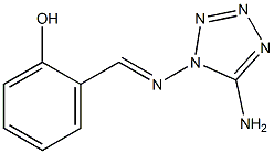 2-{[(5-amino-1H-tetraazol-1-yl)imino]methyl}phenol Struktur