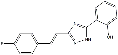 2-{3-[2-(4-fluorophenyl)vinyl]-1H-1,2,4-triazol-5-yl}phenol Struktur