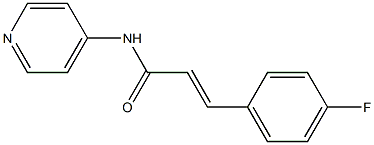 3-(4-fluorophenyl)-N-(4-pyridinyl)acrylamide Struktur