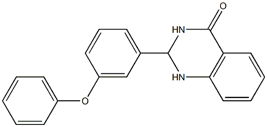 2-(3-phenoxyphenyl)-2,3-dihydro-4(1H)-quinazolinone Struktur