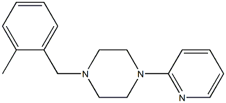 1-(2-methylbenzyl)-4-(2-pyridinyl)piperazine Struktur