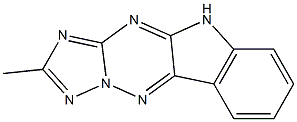 2-methyl-5H-[1,2,4]triazolo[1',5':2,3][1,2,4]triazino[5,6-b]indole Struktur