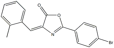 2-(4-bromophenyl)-4-(2-methylbenzylidene)-1,3-oxazol-5(4H)-one Struktur