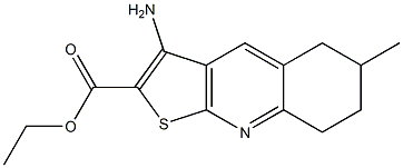 ethyl 3-amino-6-methyl-5,6,7,8-tetrahydrothieno[2,3-b]quinoline-2-carboxylate Struktur