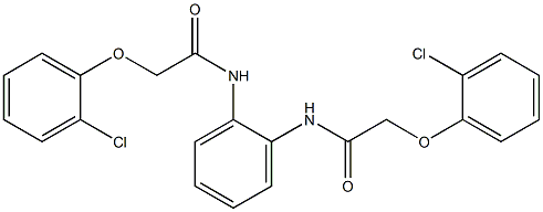 2-(2-chlorophenoxy)-N-(2-{[(2-chlorophenoxy)acetyl]amino}phenyl)acetamide Struktur