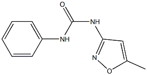 N-(5-methyl-3-isoxazolyl)-N'-phenylurea Struktur