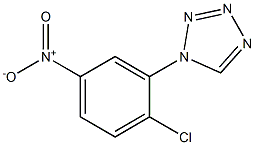 1-{2-chloro-5-nitrophenyl}-1H-tetraazole Struktur