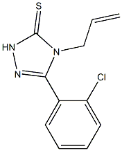 4-allyl-5-(2-chlorophenyl)-2,4-dihydro-3H-1,2,4-triazole-3-thione Struktur