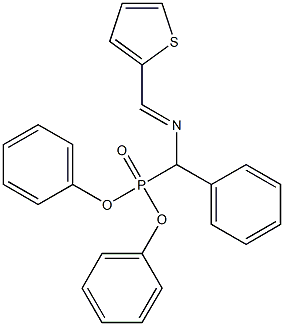 N-[(diphenylphosphoryl)(phenyl)methyl]-N-(2-thienylmethylene)amine Struktur