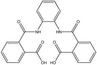 2-({2-[(2-carboxybenzoyl)amino]anilino}carbonyl)benzoic acid Struktur