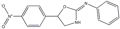 5-{4-nitrophenyl}-2-(phenylimino)-1,3-oxazolidine Struktur