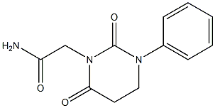 2-(2,6-dioxo-3-phenyltetrahydro-1(2H)-pyrimidinyl)acetamide Struktur