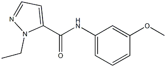 1-ethyl-N-(3-methoxyphenyl)-1H-pyrazole-5-carboxamide Struktur