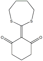 2-(1,3-dithiepan-2-ylidene)-1,3-cyclohexanedione Struktur