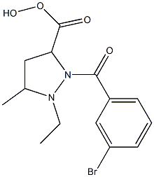 ethyl 1-(3-bromobenzoyl)-5-hydroxy-3-methyl-4,5-dihydro-1H-pyrazole-5-carboxylate Struktur