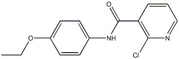 2-chloro-N-(4-ethoxyphenyl)nicotinamide Struktur