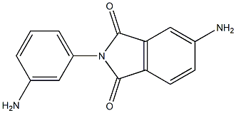 5-amino-2-(3-aminophenyl)-1H-isoindole-1,3(2H)-dione Struktur