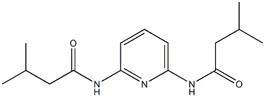 3-methyl-N-{6-[(3-methylbutanoyl)amino]-2-pyridinyl}butanamide Struktur