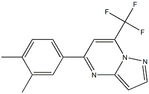 5-(3,4-dimethylphenyl)-7-(trifluoromethyl)pyrazolo[1,5-a]pyrimidine Struktur