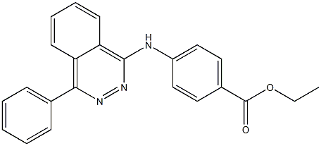 ethyl 4-[(4-phenyl-1-phthalazinyl)amino]benzoate Struktur