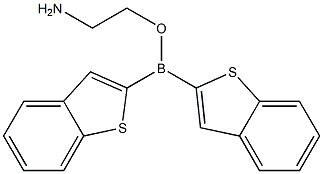 2-aminoethyl di(1-benzothien-2-yl)borinate Struktur