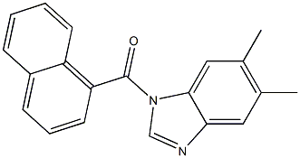 5,6-dimethyl-1-(1-naphthoyl)-1H-benzimidazole Struktur