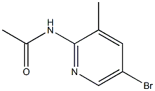 N-(5-bromo-3-methyl-2-pyridinyl)acetamide Struktur