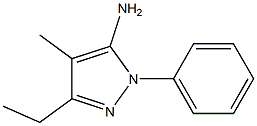 3-ethyl-4-methyl-1-phenyl-1H-pyrazol-5-ylamine Struktur