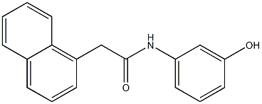 N-(3-hydroxyphenyl)-2-(1-naphthyl)acetamide Struktur