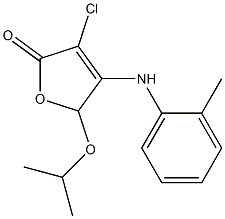 3-chloro-5-isopropoxy-4-(2-toluidino)furan-2(5H)-one Struktur