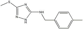 N-(4-methylbenzyl)-N-[3-(methylsulfanyl)-1H-1,2,4-triazol-5-yl]amine Struktur