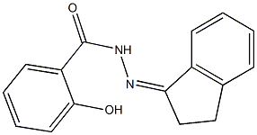 N'-(2,3-dihydro-1H-inden-1-ylidene)-2-hydroxybenzohydrazide Struktur