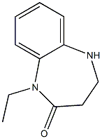 1-ethyl-1,3,4,5-tetrahydro-2H-1,5-benzodiazepin-2-one Struktur