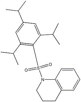 1-[(2,4,6-triisopropylphenyl)sulfonyl]-1,2,3,4-tetrahydroquinoline Struktur