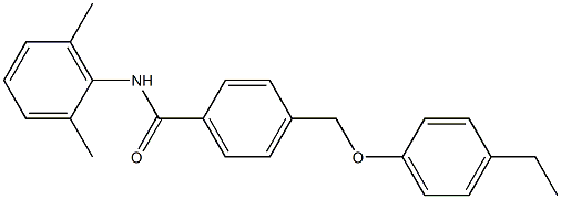 N-(2,6-dimethylphenyl)-4-[(4-ethylphenoxy)methyl]benzamide Struktur