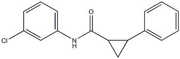 N-(3-chlorophenyl)-2-phenylcyclopropanecarboxamide Struktur