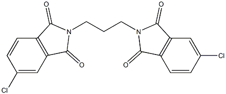 5-chloro-2-[3-(5-chloro-1,3-dioxo-1,3-dihydro-2H-isoindol-2-yl)propyl]-1H-isoindole-1,3(2H)-dione Struktur